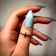 Silver Blue Cateye