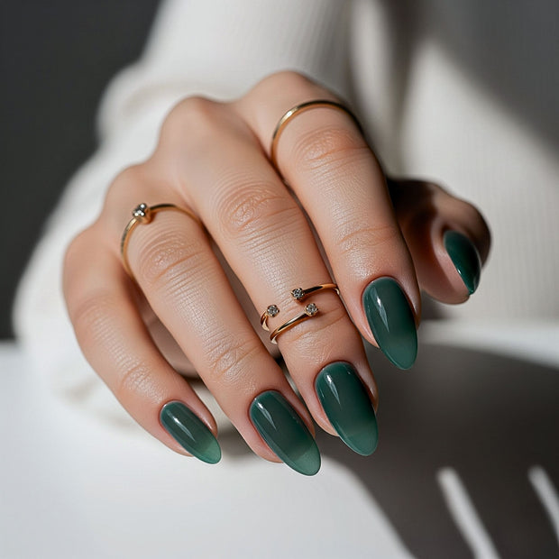 Dark Sheer Teal Green